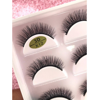 CARTELA DE CÍLIOS X12