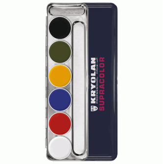 PALETA SUPRACOLOR 6 CORES KRYOLAN - MODELO A