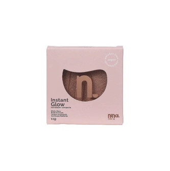 GOLD ILUMINADOR COMPACTO INSTANT GLOW - NINA MAKEUP