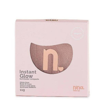 ROSE ILUMINADOR COMPACTO INSTANT GLOW - NINA MAKEUP