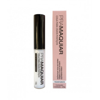 COLA DE CILIOS PRAMAQUIAR - SEM LATEX, TRANSPARENTE