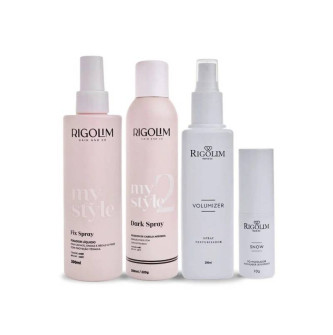 KIT TEXTURA E FIXAÇÃO - RIGOLIM HAIR AND CO (4 PRODUTOS)